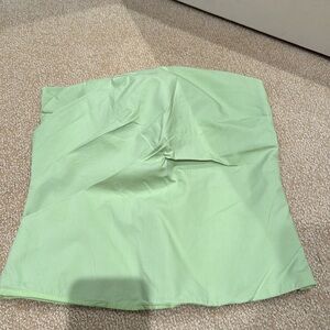 Zara green strapless top